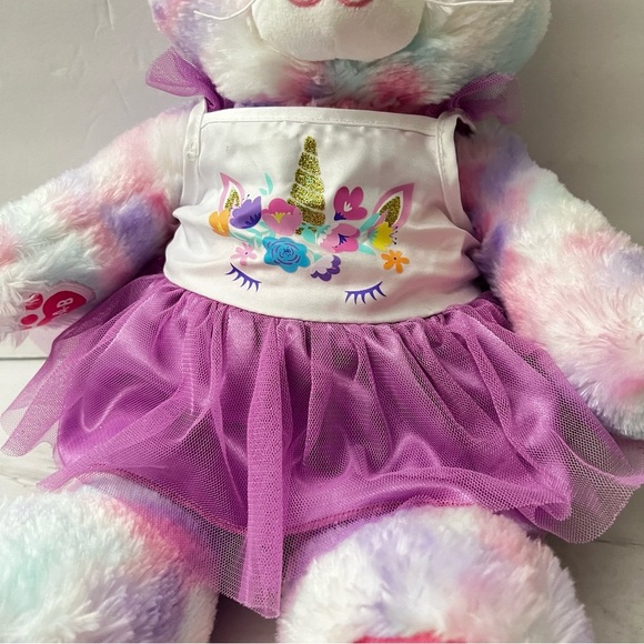 Build A Bear Workshop Pastel Swirl Kitty Cat BAB Plush Stuffed Animal Size 16" - Picture 7 of 11